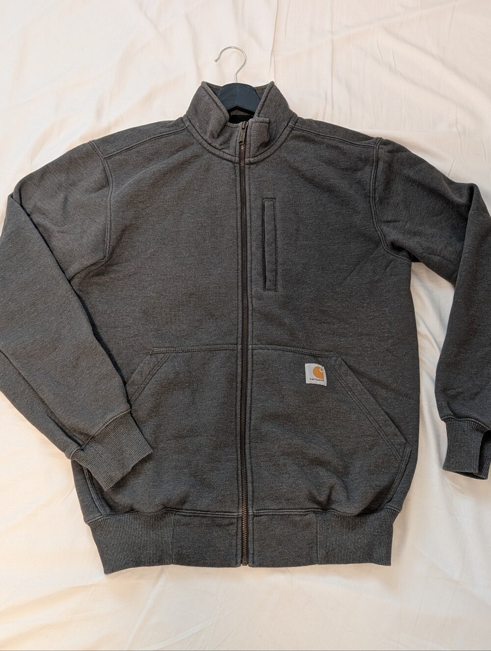 Carhartt Men’s Rain Defender Loose Fit Heavyweight Full-Zip Mock-neck sweatshirt